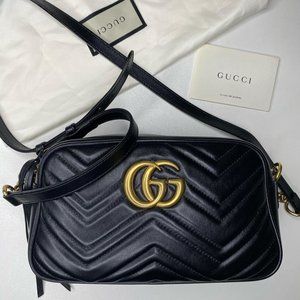 SOLD Gucci Marmont Camera Bag in Black